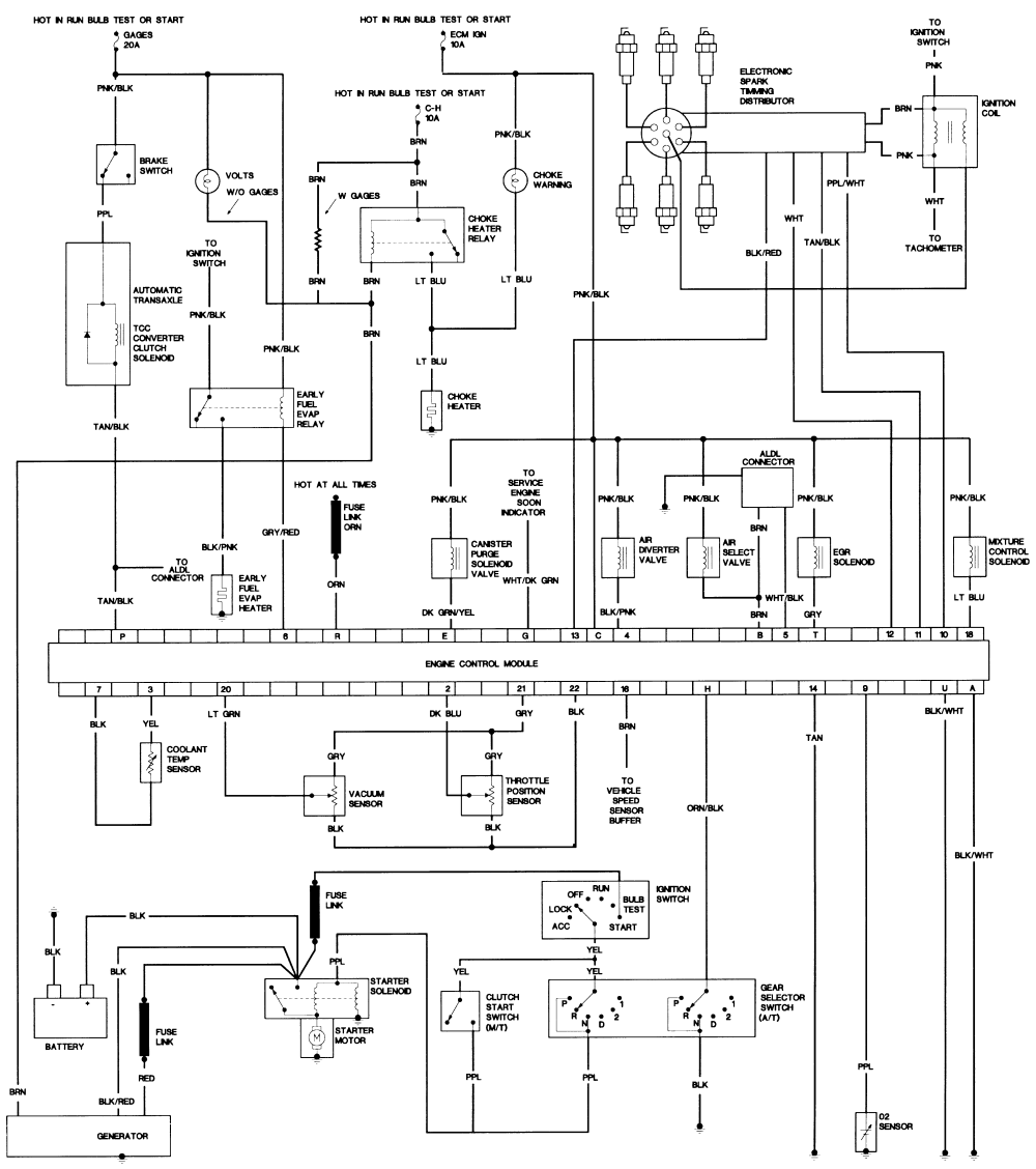 1986 Chevy C20 Vacuum Diagram Wiring Schematic | Wiring Diagram