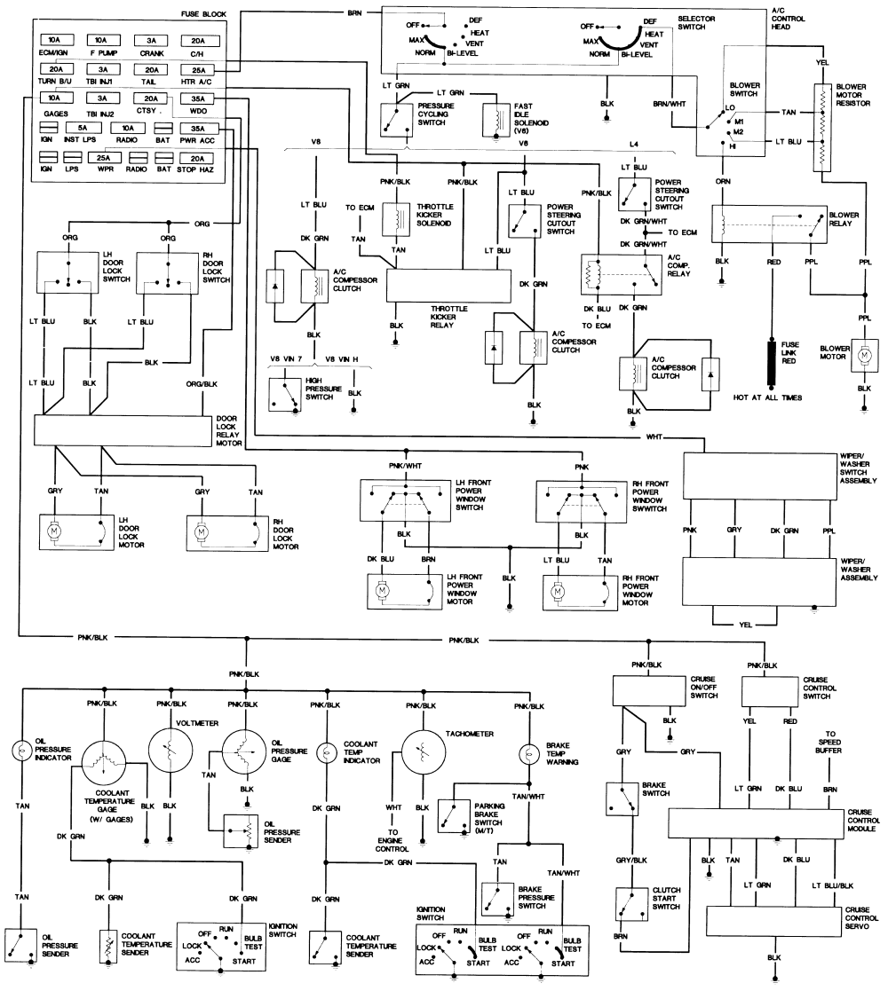 Be7 Fig37 1988 5 7l Tuned Port Injection Engine Wiring