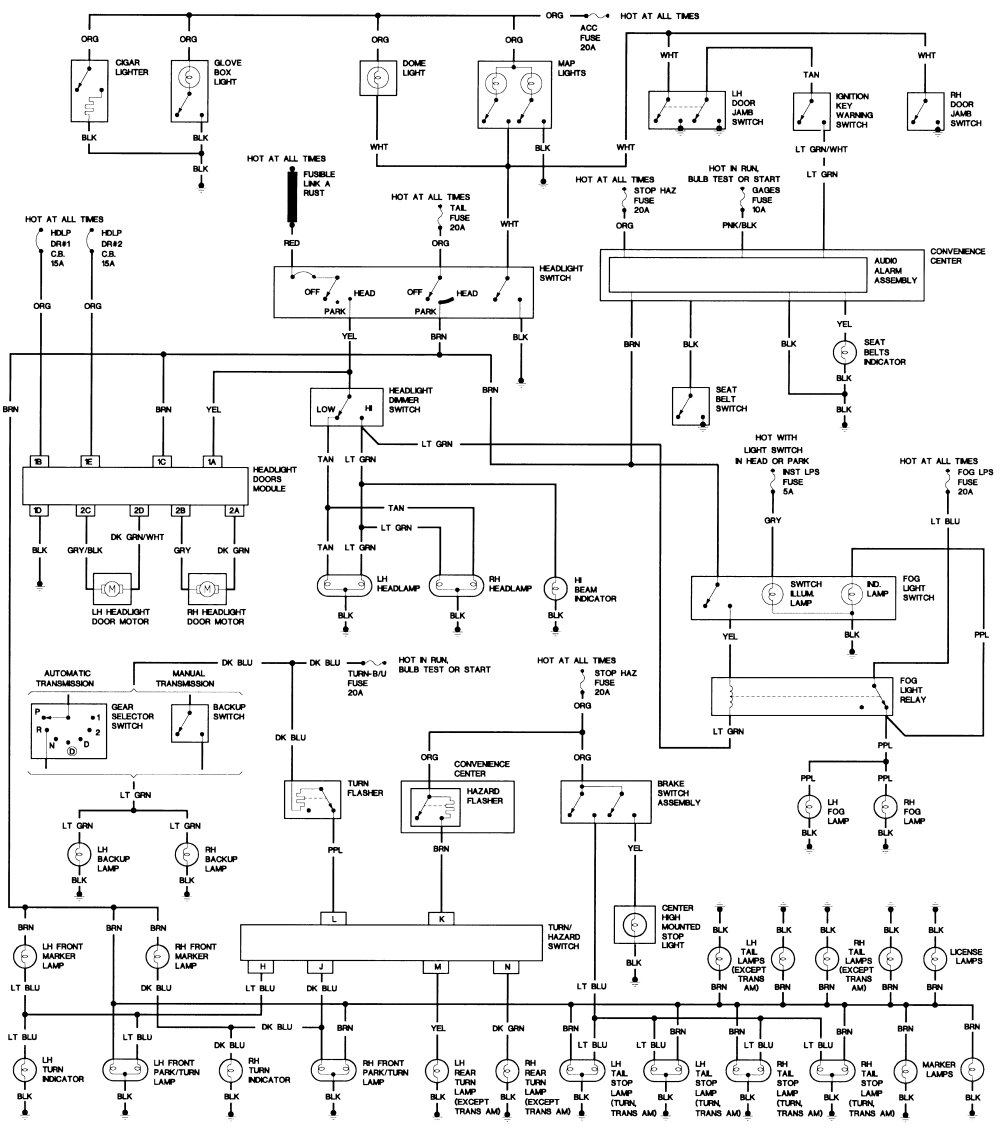 Tail light schematic request - Third Generation F-Body Message Boards