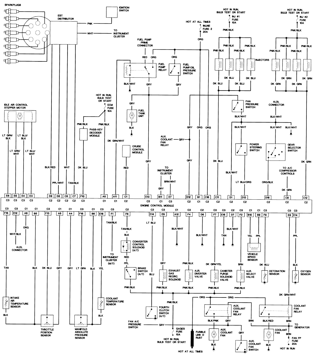 1990 Chevy Camaro Wiring Diagram