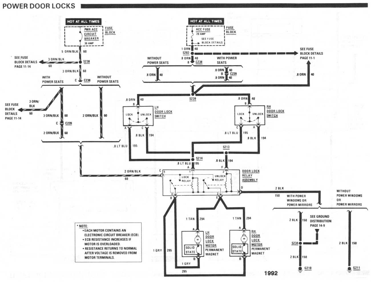 92 Honda accord electronic door lock wiring diagram #5