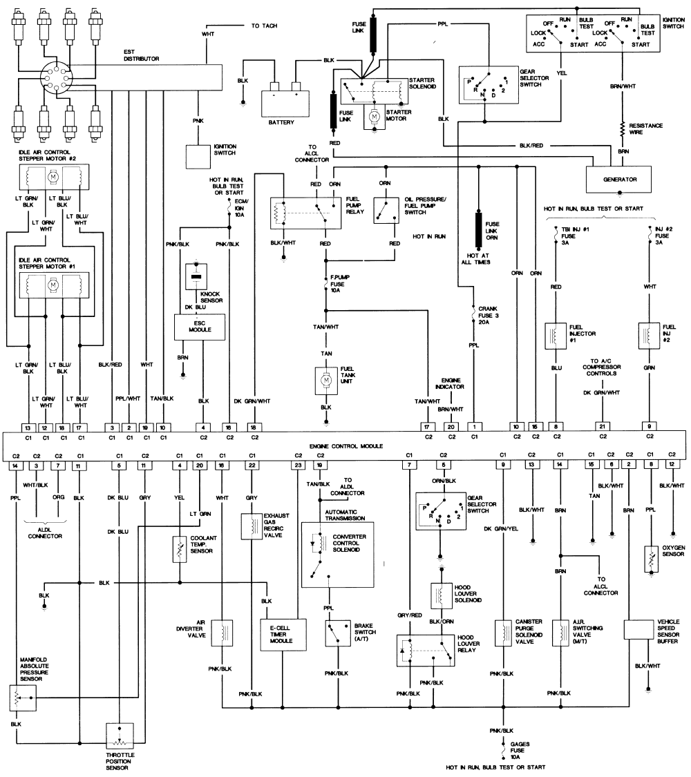 82 Crossfire ECM Pin Out & Wire Diagram Need - Third ... 1982 corvette ecm wiring diagram 