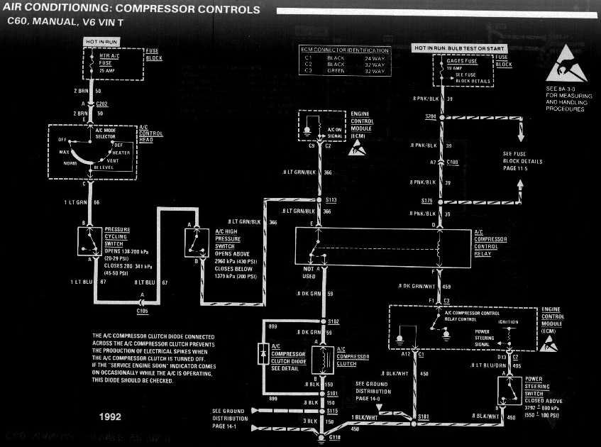 diagram_1992_air_conditioning_compressor_controls_C60_manual_V6_vinT-1
