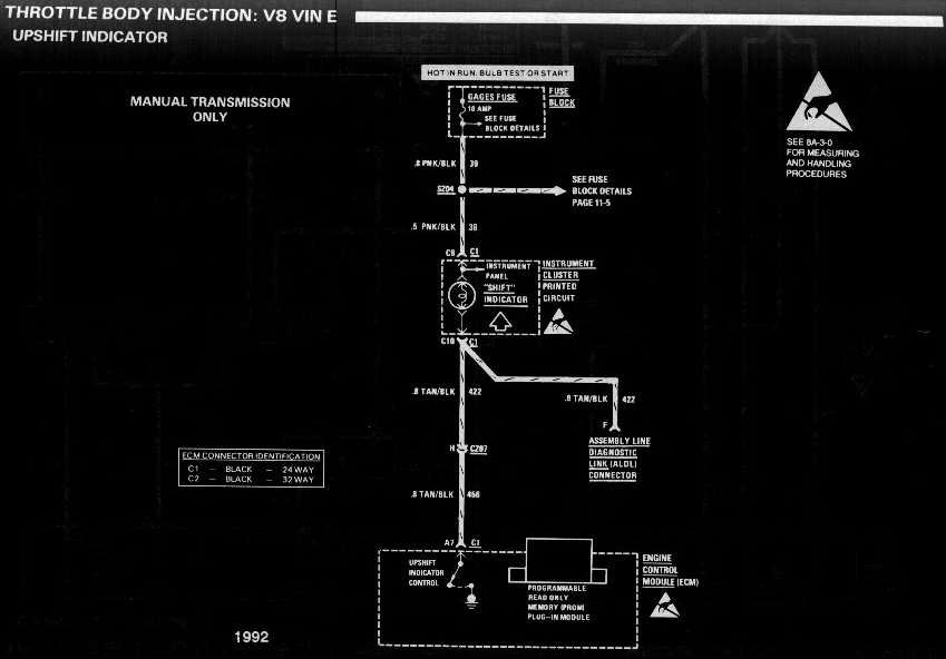 diagram_1992_throttle_body_injection_V8_vinE_upshift_indicator-1