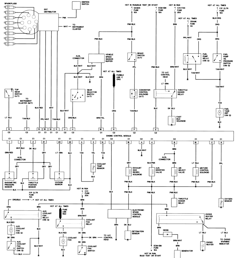 Fig24_1986_5_0L_carbureted_engine_wiring