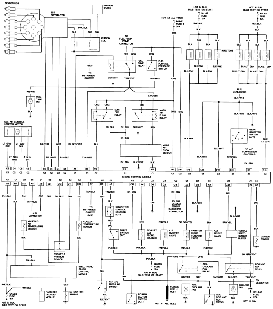 Fig42_1989_5_0L_Tuned_Port_Injection_engine_wiring