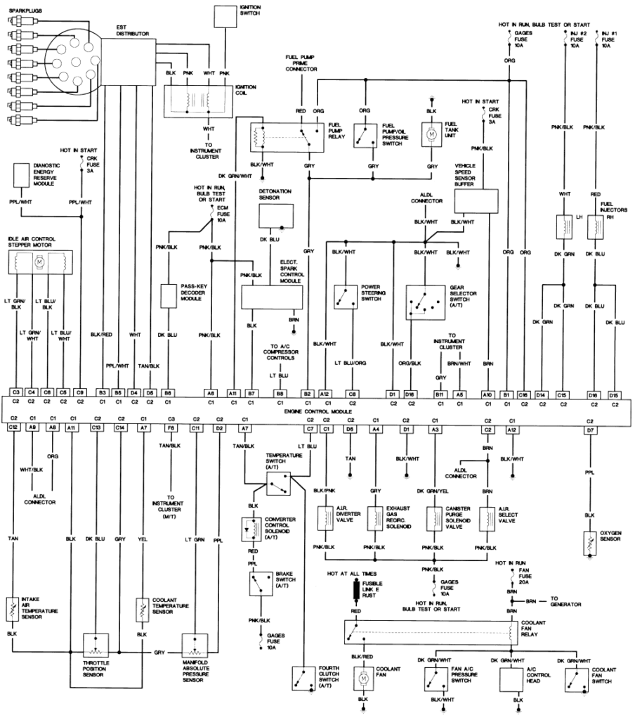 Fig53_1991_5_0L_throttle_body_fuel_injection_engine_wiring