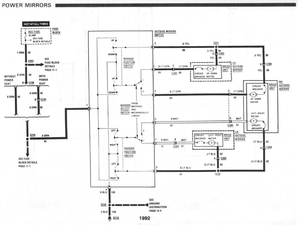 diagram_1992_power_mirrors