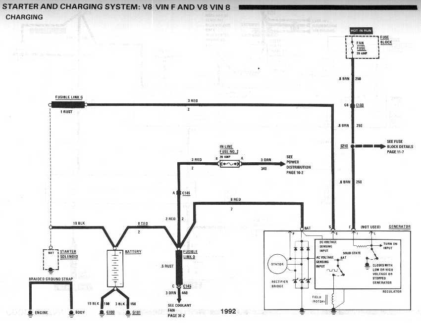 diagram_1992_starter_and_charging_system_V8_vinF_and_vin8_charging